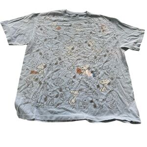 THE PEANUTS Snoopy AOP Vintage T-Shirt, Size XL, No Tag
